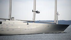Парусная яхта Sailing Yacht A, которая принадлежит российскому бизнесмену Андрею Мельниченко. Архивное фото Парусная яхта Sailing Yacht A, которая принадлежит российскому бизнесмену Андрею Мельниченко. Архивное фото