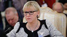 Министр иностранных дел Королевства Швеции Маргот Вальстрём. Архивное фото Министр иностранных дел Королевства Швеции Маргот Вальстрём. Архивное фото