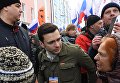Член федерального политсовета движения Солидарность Илья Яшин на марше памяти Бориса Немцова, приуроченного ко второй годовщине убийства политика Член федерального политсовета движения Солидарность Илья Яшин на марше памяти Бориса Немцова, приуроченного ко второй годовщине убийства политика