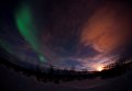 Северное сияние недалеко от Кеутукейна, Норвегия Северное сияние недалеко от Кеутукейна, Норвегия