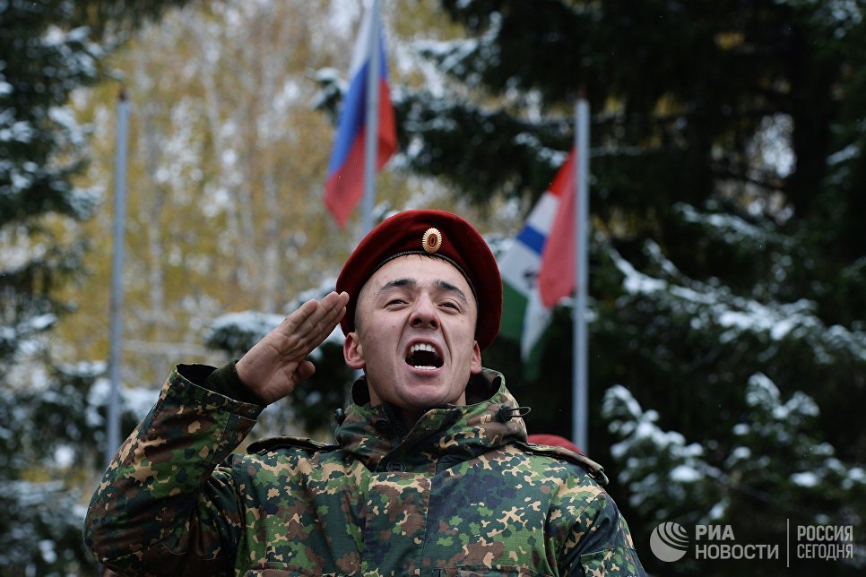 Испытания на право ношения крапового и зеленого берета среди военнослужащих Национальной гвардии РФ