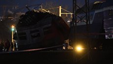 Столкновение пассажирского поезда и электрички на западе Москвы Столкновение пассажирского поезда и электрички на западе Москвы