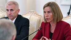 Высокий представитель ЕС по иностранным делам и политике безопасности Федерика Могерини. Архивное фото Высокий представитель ЕС по иностранным делам и политике безопасности Федерика Могерини. Архивное фото