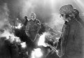 Женщины на заводе льют металл. Блокада Ленинграда Женщины на заводе льют металл. Блокада Ленинграда