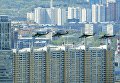 Ударные вертолеты Ми-35 на репетиции воздушной части парада Победы в Москве Ударные вертолеты Ми-35 на репетиции воздушной части парада Победы в Москве