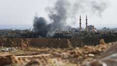Обстрел позиций ИГ (организация запрещена в РФ) в Дейр-эз-Зоре Обстрел позиций ИГ (организация запрещена в РФ) в Дейр-эз-Зоре