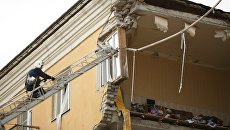 На месте взрыва бытового газа в жилом доме в Волгограде На месте взрыва бытового газа в жилом доме в Волгограде
