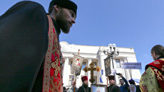 Акция прихожан Украинской православной церкви Московского патриархата в Киеве. 18 мая 2017 Акция прихожан Украинской православной церкви Московского патриархата в Киеве. 18 мая 2017