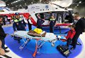 Многоцелевой вертолёт Департамента здравоохранения Москвы Eurocopter EC 145 на X международной выставке вертолетной индустрии HeliRussia в Международном выставочном центре Крокус Экспо в Москве Многоцелевой вертолёт Департамента здравоохранения Москвы Eurocopter EC 145 на X международной выставке вертолетной индустрии HeliRussia в Международном выставочном центре Крокус Экспо в Москве