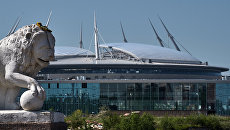 Стадион Санкт-Петербург Арена на Крестовском острове в Санкт-Петербурге. Архивное фото Стадион Санкт-Петербург Арена на Крестовском острове в Санкт-Петербурге. Архивное фото