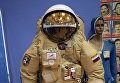 Скафандр полужесткого типа Орлан-ДМА №5 в музее истории космодрома Байконур Скафандр полужесткого типа Орлан-ДМА №5 в музее истории космодрома Байконур
