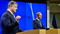 Встреча президента Украины Петра Порошенко и президента Европейского совета Дональда Туска. Архивное фото Встреча президента Украины Петра Порошенко и президента Европейского совета Дональда Туска. Архивное фото
