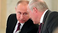 Президент РФ Владимир Путин и президент Белоруссии Александр Лукашенко. Архивное фото Президент РФ Владимир Путин и президент Белоруссии Александр Лукашенко. Архивное фото