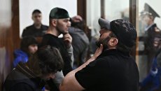 Подсудимые во время обсуждения вердикта по делу об убийстве Бориса Немцова. 4 июля 2017. Архивное фото Подсудимые во время обсуждения вердикта по делу об убийстве Бориса Немцова. 4 июля 2017. Архивное фото