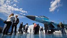 Многоцелевой истребитель МиГ-35 на Международном авиационно-космическом салоне МАКС-2017 в Жуковском. 18 июля 2017 Многоцелевой истребитель МиГ-35 на Международном авиационно-космическом салоне МАКС-2017 в Жуковском. 18 июля 2017