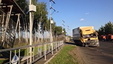 Обрушение пешеходного надземного моста на трассе М-7 Волга во Владимирской области. 6 августа 2017 Обрушение пешеходного надземного моста на трассе М-7 Волга во Владимирской области. 6 августа 2017