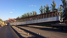 Обрушение пешеходного надземного моста на трассе М-7 Волга во Владимирской области. 6 августа 2017 Обрушение пешеходного надземного моста на трассе М-7 Волга во Владимирской области. 6 августа 2017