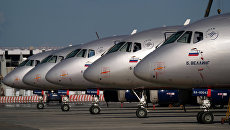 Sukhoi Superjet 100. Архивное фото Sukhoi Superjet 100. Архивное фото