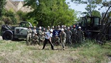 Церемония закладки фундамента оперативного центра ВМС США на военно-морской базе в Очакове Церемония закладки фундамента оперативного центра ВМС США на военно-морской базе в Очакове