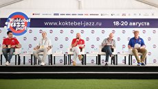 Пресс-конференция, посвященная открытию фестиваля Koktebel Jazz Party Пресс-конференция, посвященная открытию фестиваля Koktebel Jazz Party