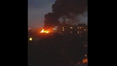 Пожар в Харькове. Скриншот видео Пожар в Харькове. Скриншот видео