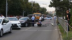 Сотрудники правоохранительных органов в Краснодаре, где было совершено нападение на сотрудников ДПС. 28 августа 2017 Сотрудники правоохранительных органов в Краснодаре, где было совершено нападение на сотрудников ДПС. 28 августа 2017