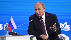 Президент РФ Владимир Путин на пленарном заседании III Восточного экономического форума во Владивостоке. 7 сентября 2017 Президент РФ Владимир Путин на пленарном заседании III Восточного экономического форума во Владивостоке. 7 сентября 2017