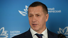 Полномочный представитель президента РФ в Дальневосточном федеральном округе Юрий Трутнев на Восточном экономическом форуме Полномочный представитель президента РФ в Дальневосточном федеральном округе Юрий Трутнев на Восточном экономическом форуме