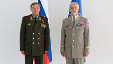 Начальник Генерального штаба Вооруженных сил РФ Валерий Герасимов и представитель военного комитета НАТО генерал-полковник Петр Павел во время встречи в Баку. 7 сентября 2017 Начальник Генерального штаба Вооруженных сил РФ Валерий Герасимов и представитель военного комитета НАТО генерал-полковник Петр Павел во время встречи в Баку. 7 сентября 2017