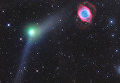 Снимок фотографа Джераля Реманна из Австрии Encounter of Comet and Planetary Nebula, получивший специальный приз в фотоконкурсе Insight Astronomy Photographer of the Year 2017 Снимок фотографа Джераля Реманна из Австрии Encounter of Comet and Planetary Nebula, получивший специальный приз в фотоконкурсе Insight Astronomy Photographer of the Year 2017