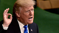 Дональд Трамп выступает на заседании Генеральной Ассамблеи ООН в Нью-Йорке. 19 сентября 2017 Дональд Трамп выступает на заседании Генеральной Ассамблеи ООН в Нью-Йорке. 19 сентября 2017
