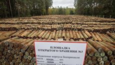 Площадка открытого хранения обожженных боеприпасов с отравляющими веществами для последующей утилизации на объекте Кизнер в Удмуртии. Архивное фото Площадка открытого хранения обожженных боеприпасов с отравляющими веществами для последующей утилизации на объекте Кизнер в Удмуртии. Архивное фото