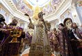 Патриарх Московский и Всея Руси Кирилл совершает чин освящения Успенского кафедрального собора в Ташкенте Патриарх Московский и Всея Руси Кирилл совершает чин освящения Успенского кафедрального собора в Ташкенте