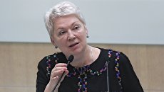 Министр образования и науки РФ Ольга Васильева на заседании Совета Федерации РФ. 10 октября 2017 Министр образования и науки РФ Ольга Васильева на заседании Совета Федерации РФ. 10 октября 2017
