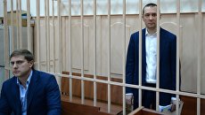 Дмитрий Захарченко в Басманном судом Москвы во время рассмотрения ходатайства следствия о продлении ареста Дмитрий Захарченко в Басманном судом Москвы во время рассмотрения ходатайства следствия о продлении ареста