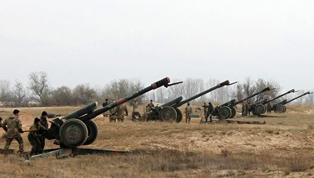 Руководитель ДНР: Две артиллерийские батареи украинских силовиков уничтожены в Донбассе Руководитель ДНР: Две артиллерийские батареи украинских силовиков уничтожены в Донбассе
