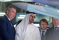 Заместитель председателя правительства РФ Дмитрий Рогозин и наследный принц Абу-Даби, заместитель Верховного Главнокомандующего Вооруженных сил Объединенных Арабских Эмиратов шейх Мухаммед бен Заид Аль Нахайян (слева направо) на стенде Российской Федерации на Международной авиационно-космической выставке Dubai Airshow 2017 Заместитель председателя правительства РФ Дмитрий Рогозин и наследный принц Абу-Даби, заместитель Верховного Главнокомандующего Вооруженных сил Объединенных Арабских Эмиратов шейх Мухаммед бен Заид Аль Нахайян (слева направо) на стенде Российской Федерации на Международной авиационно-космической выставке Dubai Airshow 2017