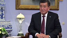 Президент Киргизии Сооронбай Жээнбеков. Архивное фото Президент Киргизии Сооронбай Жээнбеков. Архивное фото