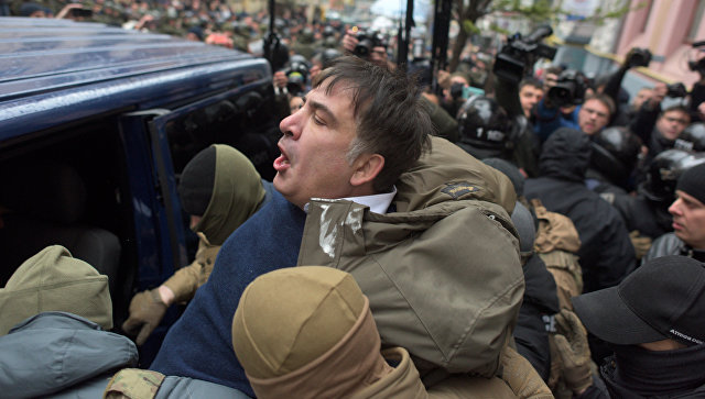 Задержание Михаила Саакашвили в Киеве. Архивное фото