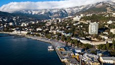 Набережная имени Ленина в Ялте. Архивное фото Набережная имени Ленина в Ялте. Архивное фото