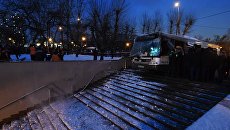 Опубликована запись с видеорегистратора автобуса, сбившего людей в Москве Опубликована запись с видеорегистратора автобуса, сбившего людей в Москве