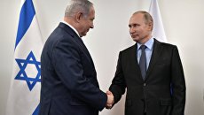 Президент РФ Владимир Путин и премьер-министр Израиля Биньямин Нетаньяху. Архивное фото Президент РФ Владимир Путин и премьер-министр Израиля Биньямин Нетаньяху. Архивное фото