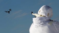 Военнослужащий во время учений. Архивное фото Военнослужащий во время учений. Архивное фото