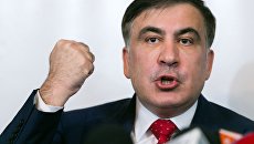Михаил Саакашвили во время пресс-конференции в Варшаве. 13 февраля 2018 Михаил Саакашвили во время пресс-конференции в Варшаве. 13 февраля 2018