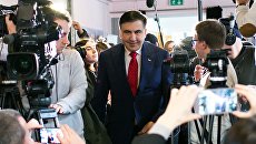 Михаил Саакашвили перед пресс-конференцией в Варшаве. 13 февраля 2018 Михаил Саакашвили перед пресс-конференцией в Варшаве. 13 февраля 2018