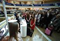Участницы открытого кастинга национального конкурса Мисс Россия в торговом центре Афимолл Сити в Москве Участницы открытого кастинга национального конкурса Мисс Россия в торговом центре Афимолл Сити в Москве