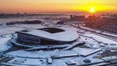 Вид на стадион Казань Арена Вид на стадион Казань Арена