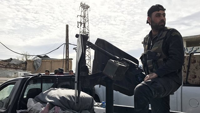 Сирийские военные в Восточной Гуте. 15 марта 2018