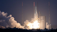 Ракета-носитель Ariane 5, стартовавшая с космодрома Куру во Французской Гвиане. Архивное фото Ракета-носитель Ariane 5, стартовавшая с космодрома Куру во Французской Гвиане. Архивное фото