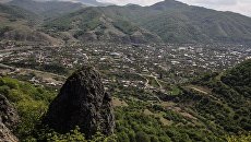Село Коста Хетагурова в Карачаево-Черкессии. Архивное фото Село Коста Хетагурова в Карачаево-Черкессии. Архивное фото